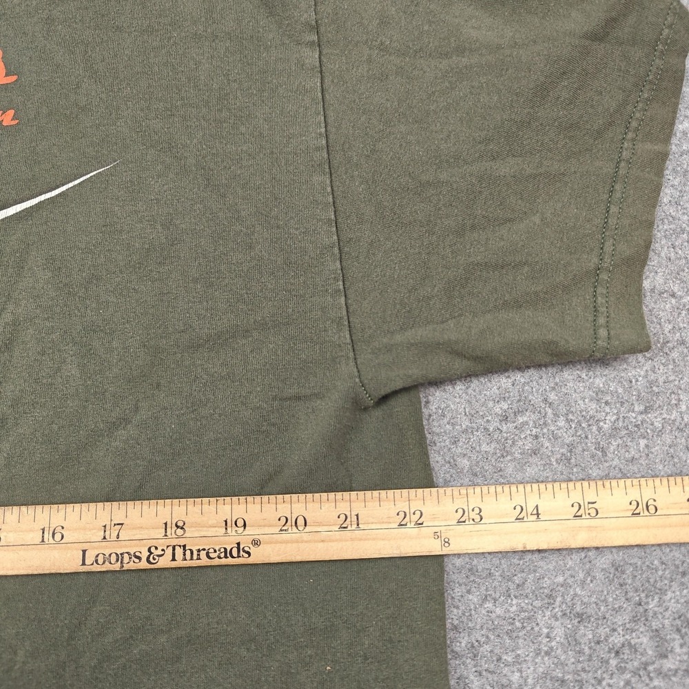 Vintage Harley-Davidson Shirt Mens XL Green American Flag Flames Graphic Tee - Picture 12 of 13